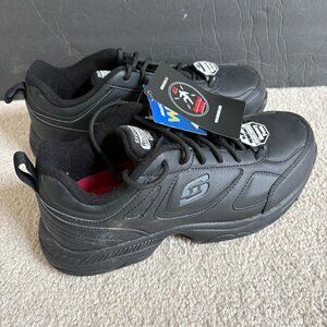 Skechers Dishton Bricelyn Women's Work Shoes Size 8.5 Black 77200W NWT